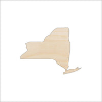 New York Wood Craft Shape - Laser Cut Baltic Birch Unfinished DIY Wood Art Supplies STAT80 - The Wood Shape Store