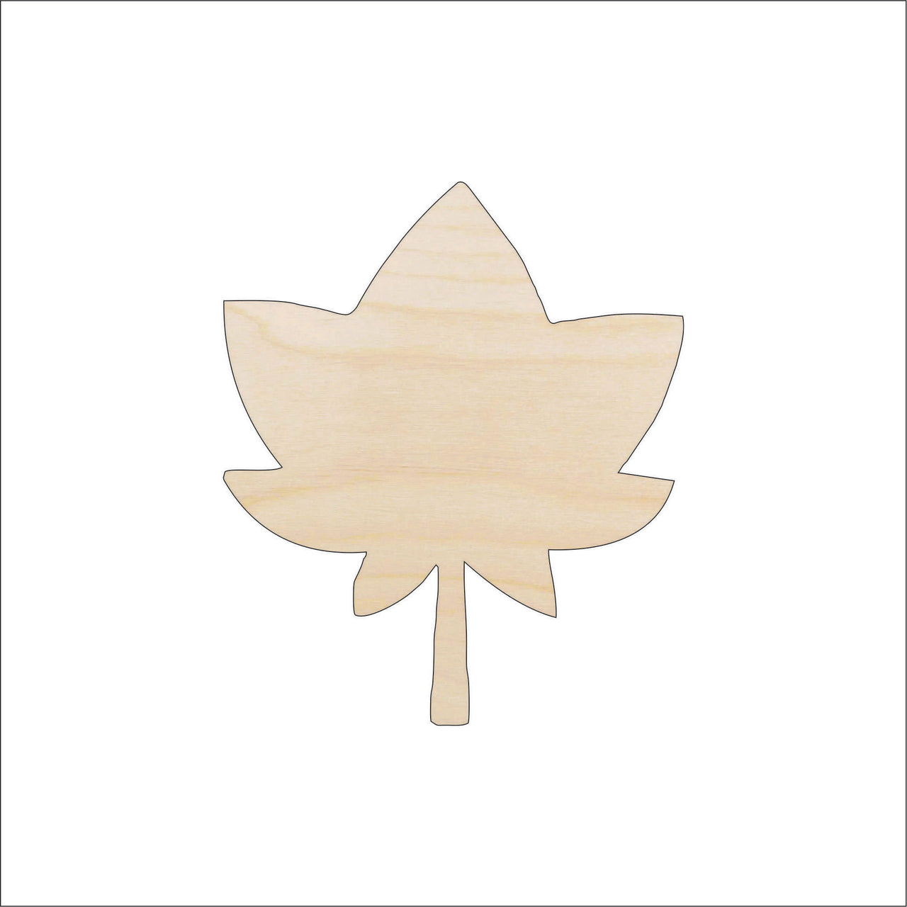 Leaf Wood Craft Shape - Laser Cut Baltic Birch Unfinished DIY Wood Art Supplies LEF7 - The Wood Shape Store