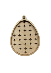Easter 3D Laser Cut Ornament – Baltic Birch Wood Craft Supplies | DIY Wood Ornament Kit ES15 - The Wood Shape Store