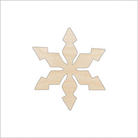 Snowflake Wood Craft Shape - Laser Cut Baltic Birch Unfinished DIY Wood Art Supplies SNW21 - The Wood Shape Store