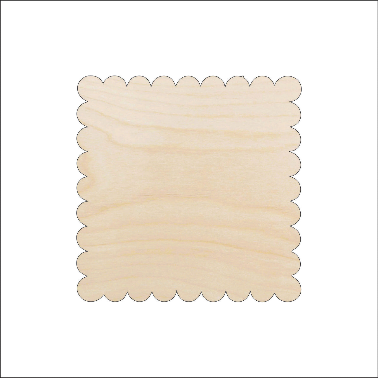 Plaque Wood Craft Shape - Laser Cut Baltic Birch Unfinished DIY Wood Art Supplies BSC44 - The Wood Shape Store