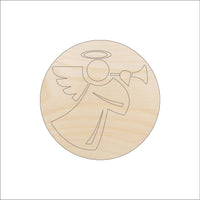 Angel Wood Craft Shape - Laser Cut Baltic Birch Unfinished DIY Wood Art Supplies XMS17 - The Wood Shape Store