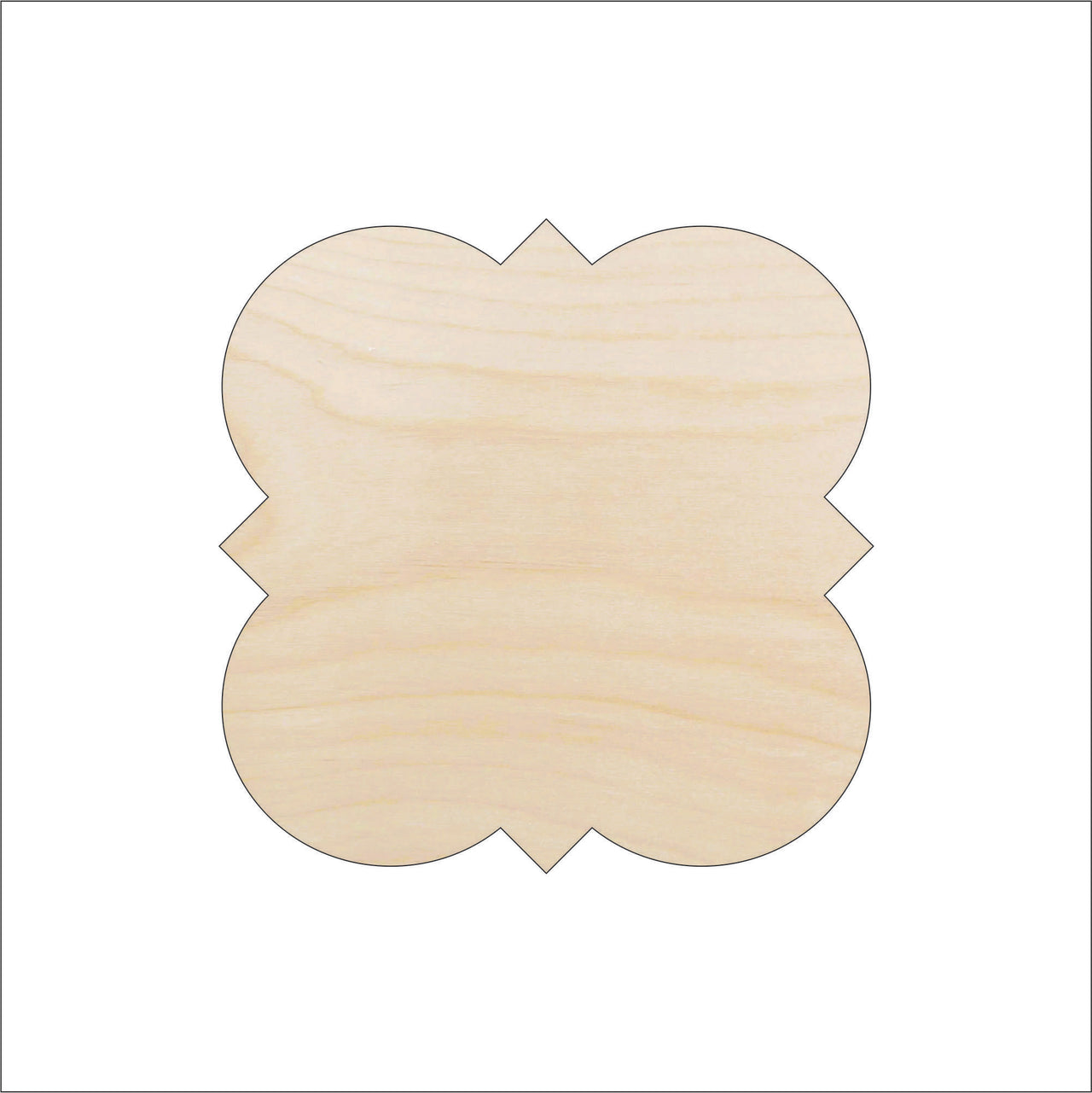 Plaque Wood Craft Shape - Laser Cut Baltic Birch Unfinished DIY Wood Art Supplies BSC27 - The Wood Shape Store