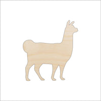 Llama Alpaca Wood Craft Shape – Laser Cut Baltic Birch Unfinished DIY Wood Art Supplies ANML97 - The Wood Shape Store