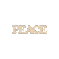 Peace Wood Craft Shape - Laser Cut Baltic Birch Unfinished DIY Wood Art Supplies WRD29 - The Wood Shape Store
