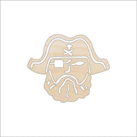 Pirate Wood Craft Shape - Laser Cut Baltic Birch Unfinished DIY Wood Art Supplies PPL223 - The Wood Shape Store