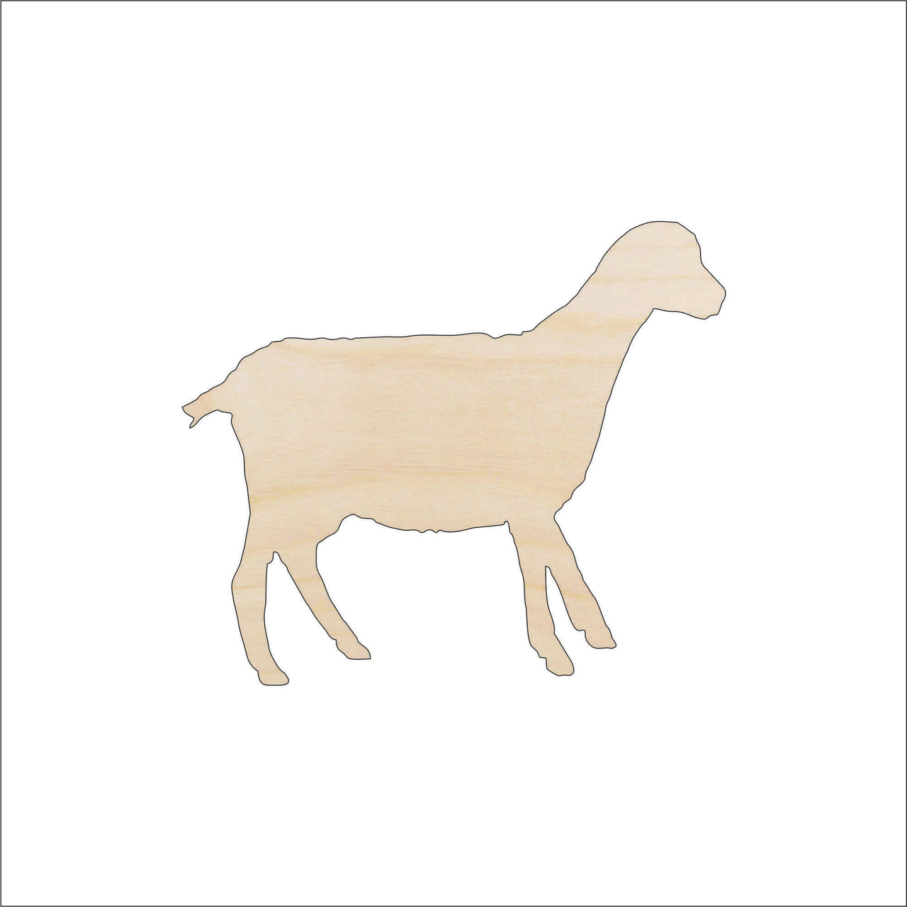 Sheep Wood Craft Shape - Laser Cut Baltic Birch Unfinished DIY Wood Art Supplies SHP10 - The Wood Shape Store