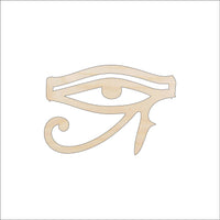 Egyptian Eye Wood Craft Shape - Laser Cut Baltic Birch Unfinished DIY Wood Art Supplies WLD55 - The Wood Shape Store