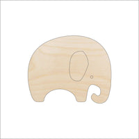 Elephant Wood Craft Shape Laser Cut Baltic Birch Unfinished DIY Wood Art Supplies ELE2 - The Wood Shape Store