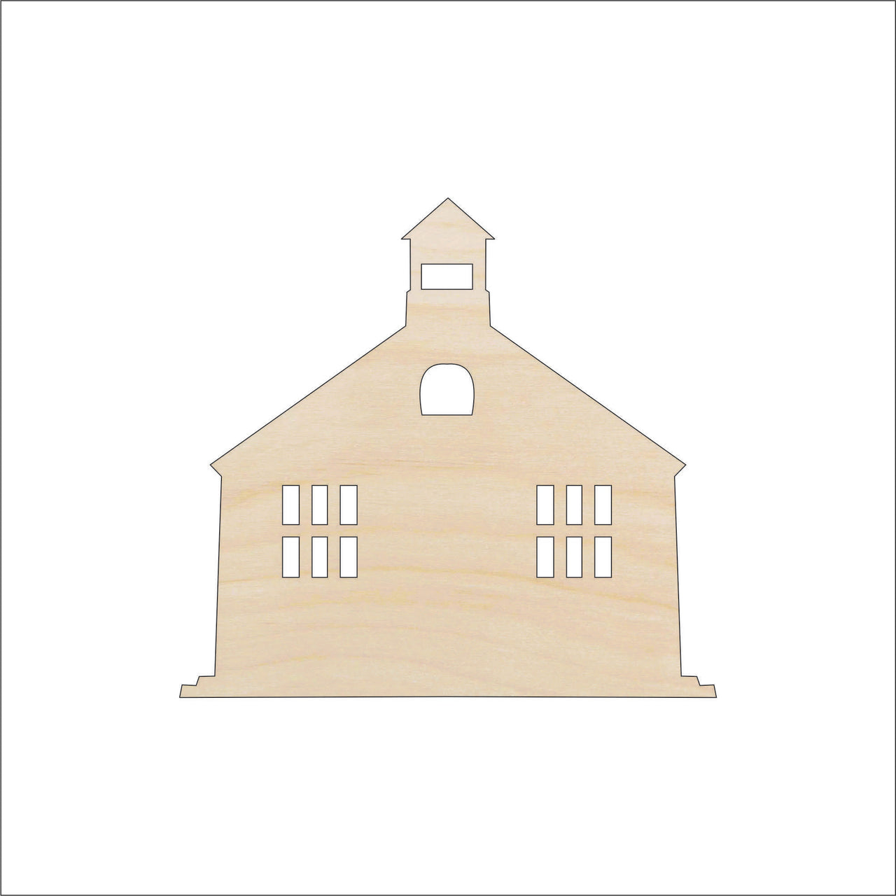 School Wood Craft Shape - Laser Cut Baltic Birch Unfinished DIY Wood Art Supplies SCL20 - The Wood Shape Store