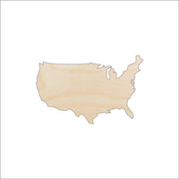 United s Wood Craft Shape - Laser Cut Baltic Birch Unfinished DIY Wood Art Supplies USA22 - The Wood Shape Store