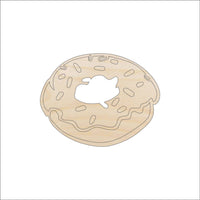 Doughnut Wood Craft Shape - Laser Cut Baltic Birch Unfinished DIY Wood Art Supplies FOD163 - The Wood Shape Store