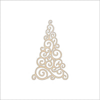 Christmas Tree Wood Craft Shape - Laser Cut Baltic Birch Unfinished DIY Wood Art Supplies XMS2 - The Wood Shape Store