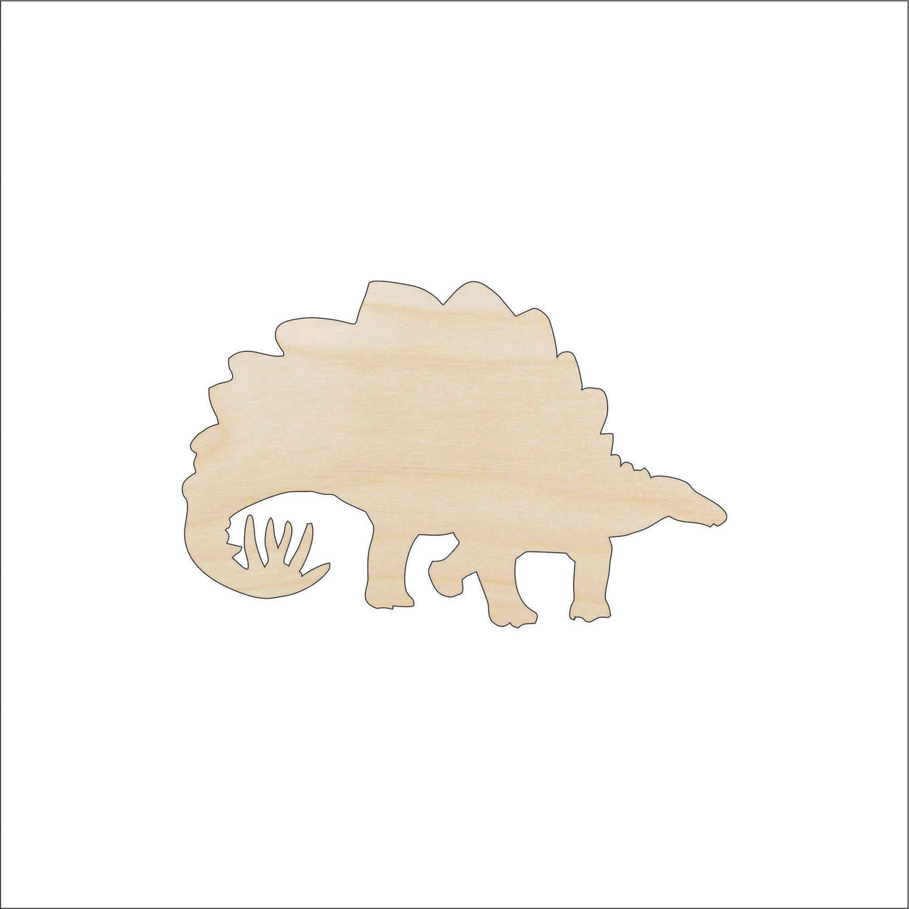 Dinosaur - Wood Craft Shape - Laser Cut Baltic Birch Unfinished DIY Wood Art Supplies DIN15 - The Wood Shape Store