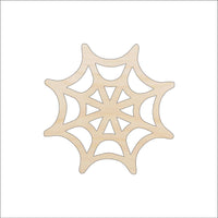 Spider Web Wood Craft Shape - Laser Cut Baltic Birch Unfinished DIY Wood Art Supplies BUG83 - The Wood Shape Store