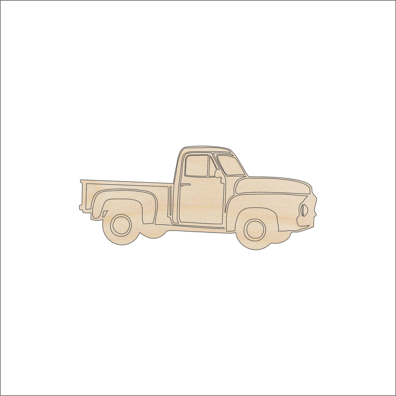 Truck Wood Craft Shape - Laser Cut Baltic Birch Unfinished DIY Wood Art Supplies CAR139 - The Wood Shape Store