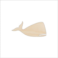 Whale Wood Craft Shape - Laser Cut Baltic Birch Unfinished DIY Wood Art Supplies SEA59 - The Wood Shape Store