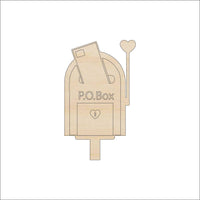 Mailbox Wood Craft Shape - Laser Cut Baltic Birch Unfinished DIY Wood Art Supplies BLD135 - The Wood Shape Store