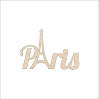 Eiffel Tower Wood Craft Shape - Laser Cut Baltic Birch Unfinished DIY Wood Art Supplies WLD95 - The Wood Shape Store