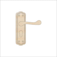 Door Handle Wood Craft Shape - Laser Cut Baltic Birch Unfinished DIY Wood Art Supplies BLD127 - The Wood Shape Store