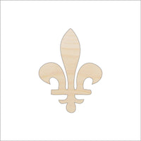 Fleur de Lis Wood Craft Shape - Laser Cut Baltic Birch Unfinished DIY Wood Art Supplies DSN68 - The Wood Shape Store