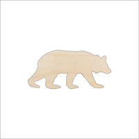 Bear Wood Craft Shape – Laser Cut Baltic Birch Unfinished DIY Wood Art Supplies BER31 - The Wood Shape Store