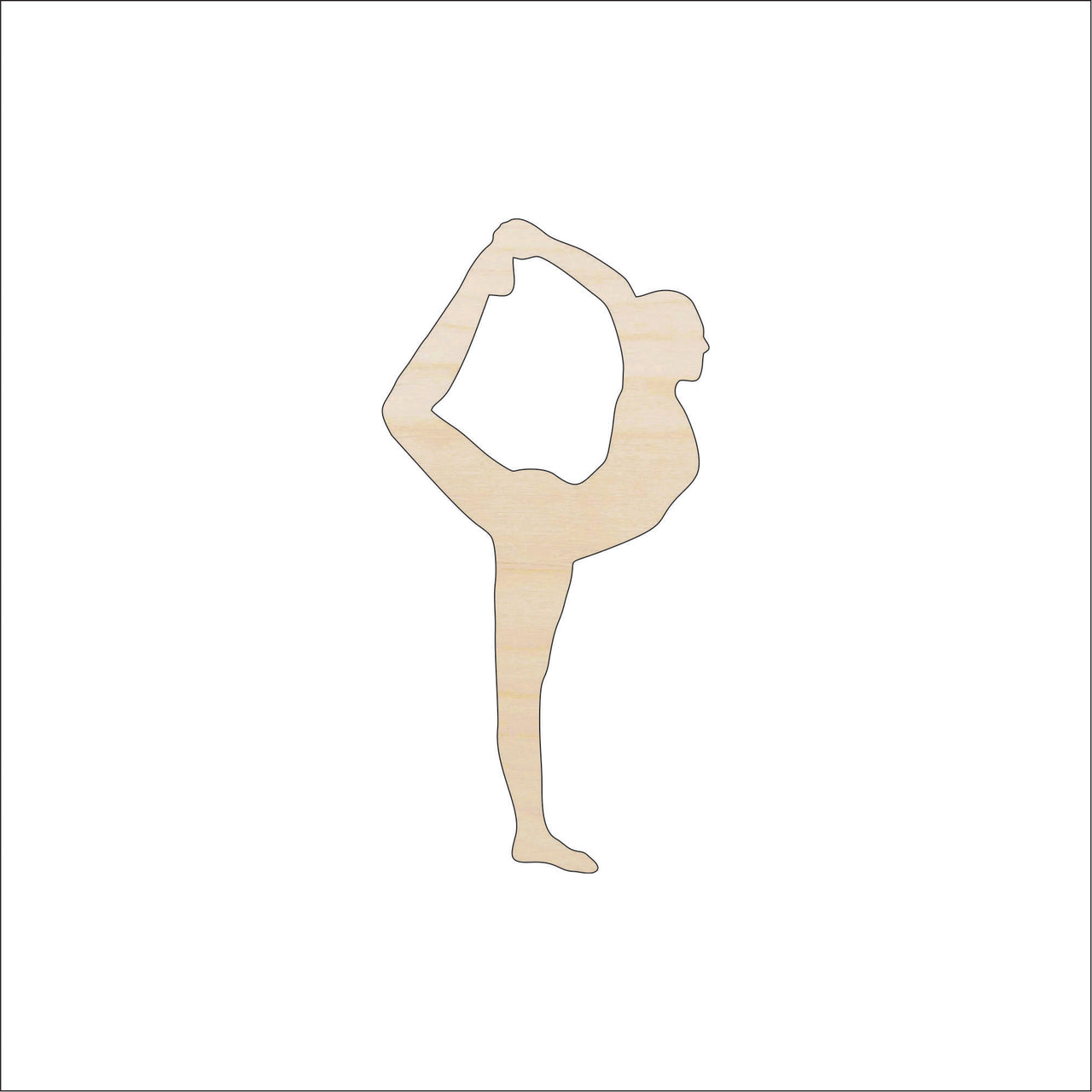Gymnast Wood Craft Shape - Laser Cut Baltic Birch Unfinished DIY Wood Art Supplies SPT638 - The Wood Shape Store