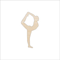 Gymnast Wood Craft Shape - Laser Cut Baltic Birch Unfinished DIY Wood Art Supplies SPT638 - The Wood Shape Store