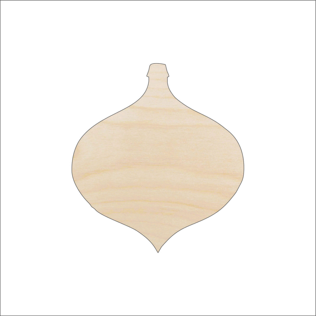 Ornament Wood Craft Shape - Laser Cut Baltic Birch Unfinished DIY Wood Art Supplies XMS75 - The Wood Shape Store