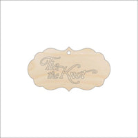 Gift Tag Wood Craft Shape - Laser Cut Baltic Birch Unfinished DIY Wood Art Supplies TAG5 - The Wood Shape Store