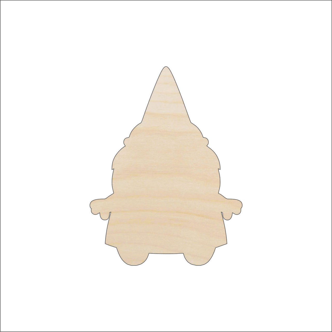 Gnome Wood Craft Shape - Laser Cut Baltic Birch Unfinished DIY Wood Art Supplies MYTH61 - The Wood Shape Store