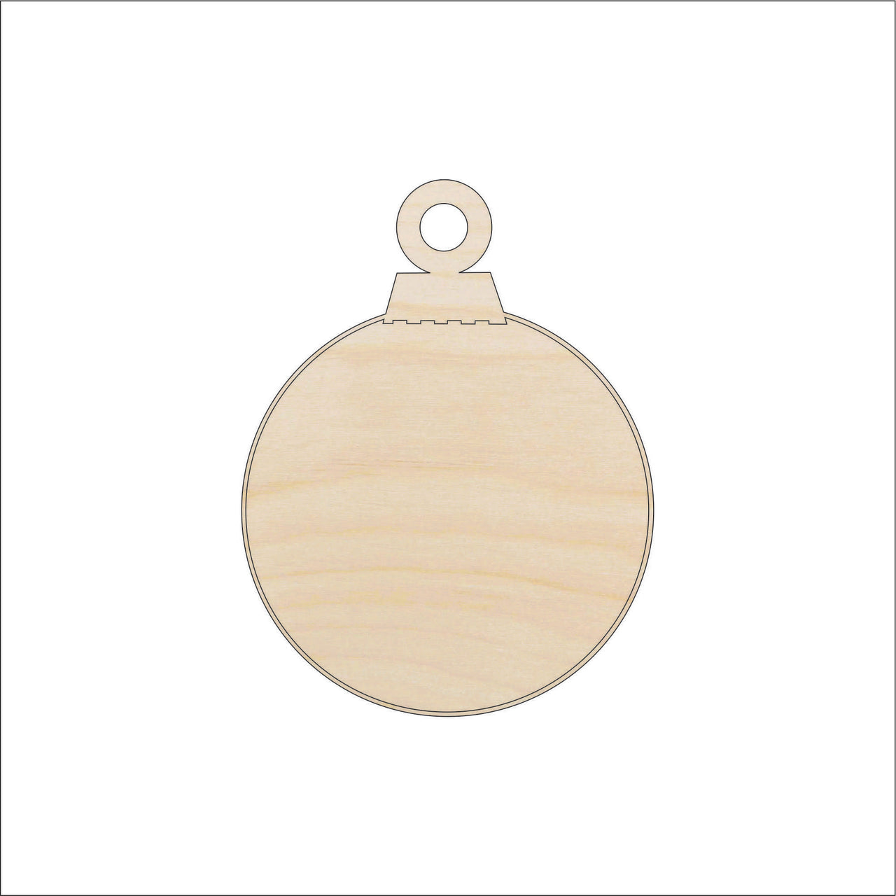 Ornament Wood Craft Shape - Laser Cut Baltic Birch Unfinished DIY Wood Art Supplies XMS159 - The Wood Shape Store