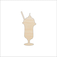 Ice Cream Wood Craft Shape - Laser Cut Baltic Birch Unfinished DIY Wood Art Supplies FOD117 - The Wood Shape Store