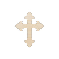 Cross Wood Craft Shape - Laser Cut Baltic Birch Unfinished DIY Wood Art Supplies REL28 - The Wood Shape Store