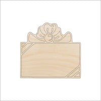 Present Wood Craft Shape - Laser Cut Baltic Birch Unfinished DIY Wood Art Supplies XTR20 - The Wood Shape Store