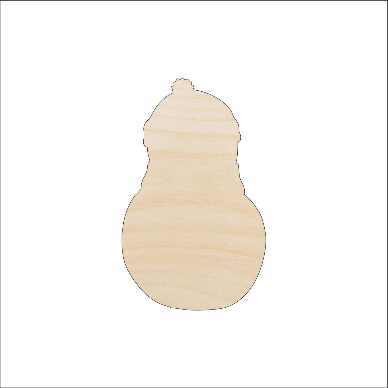 Snowman Wood Craft Shape - Laser Cut Baltic Birch Unfinished DIY Wood Art Supplies XMS171 - The Wood Shape Store