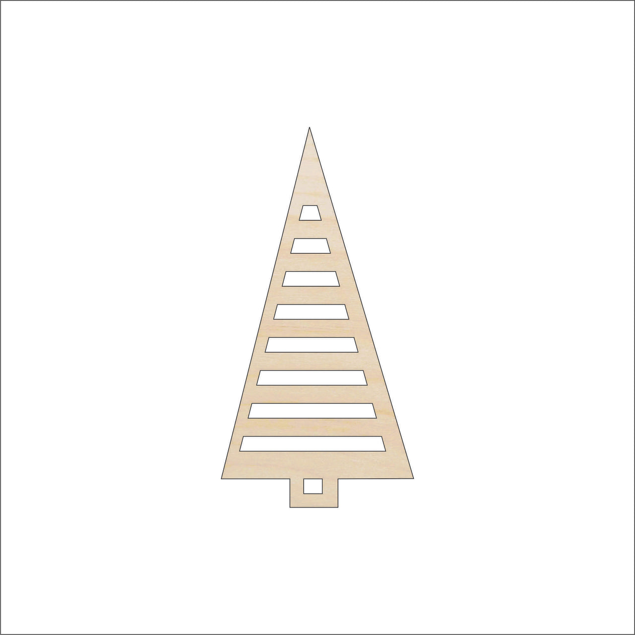 Tree Wood Craft Shape - Laser Cut Baltic Birch Unfinished DIY Wood Art Supplies TRE98 - The Wood Shape Store