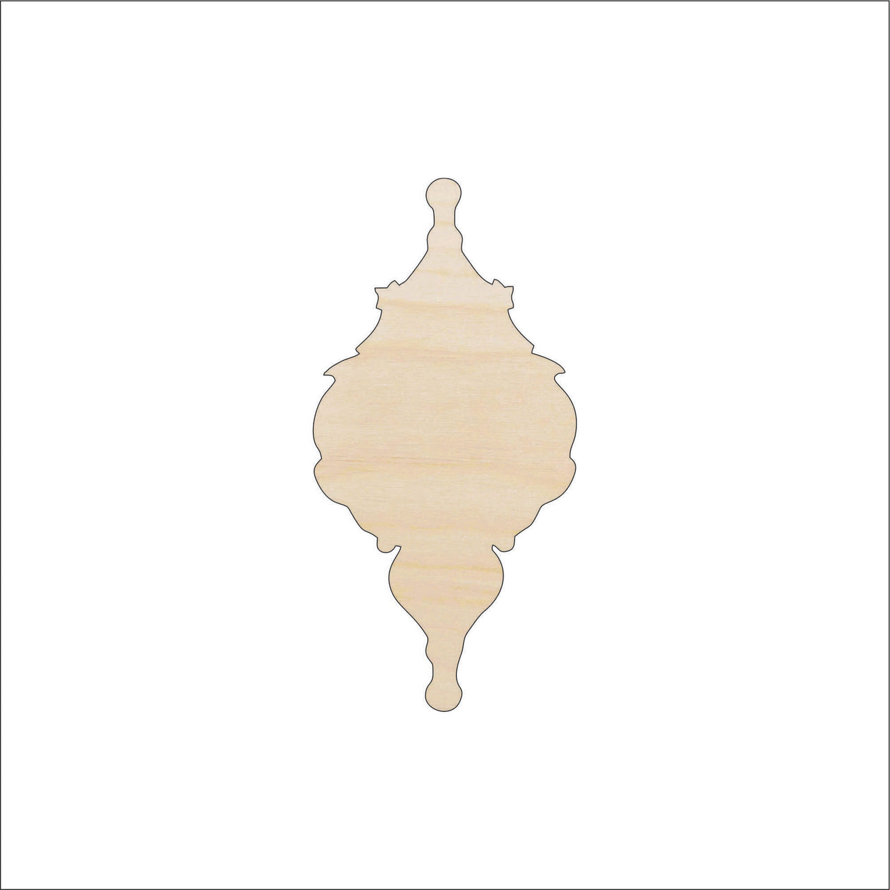 Ornament Wood Craft Shape - Laser Cut Baltic Birch Unfinished DIY Wood Art Supplies XMS130 - The Wood Shape Store