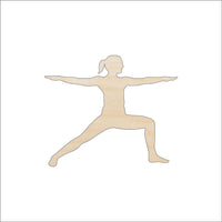 Yoga Wood Craft Shape - Laser Cut Baltic Birch Unfinished DIY Wood Art Supplies PPL199 - The Wood Shape Store