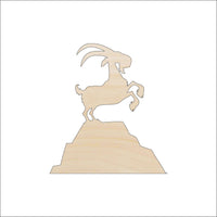 Goat Wood Craft Shape - Laser Cut Baltic Birch Unfinished DIY Wood Art Supplies SHP20 - The Wood Shape Store