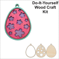 Easter 3D Laser Cut Ornament – Baltic Birch Wood Craft Supplies | DIY Wood Ornament Kit ES58 - The Wood Shape Store
