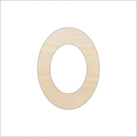 Oval Wood Craft Shape - Laser Cut Baltic Birch Unfinished DIY Wood Art Supplies BSC5 - The Wood Shape Store