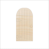 Door Wood Craft Shape - Laser Cut Baltic Birch Unfinished DIY Wood Art Supplies BLD124 - The Wood Shape Store