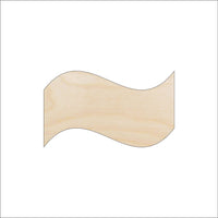 Banner Wood Craft Shape - Laser Cut Baltic Birch Unfinished DIY Wood Art Supplies BSC13 - The Wood Shape Store