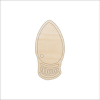 Lightbulb Wood Craft Shape - Laser Cut Baltic Birch Unfinished DIY Wood Art Supplies XMS23 - The Wood Shape Store