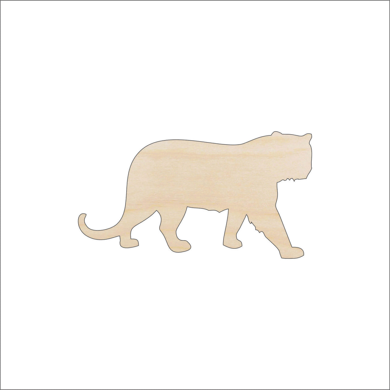 Cat Wood Craft Shape - Laser Cut Baltic Birch Unfinished DIY Wood Art Supplies CAT19 - The Wood Shape Store