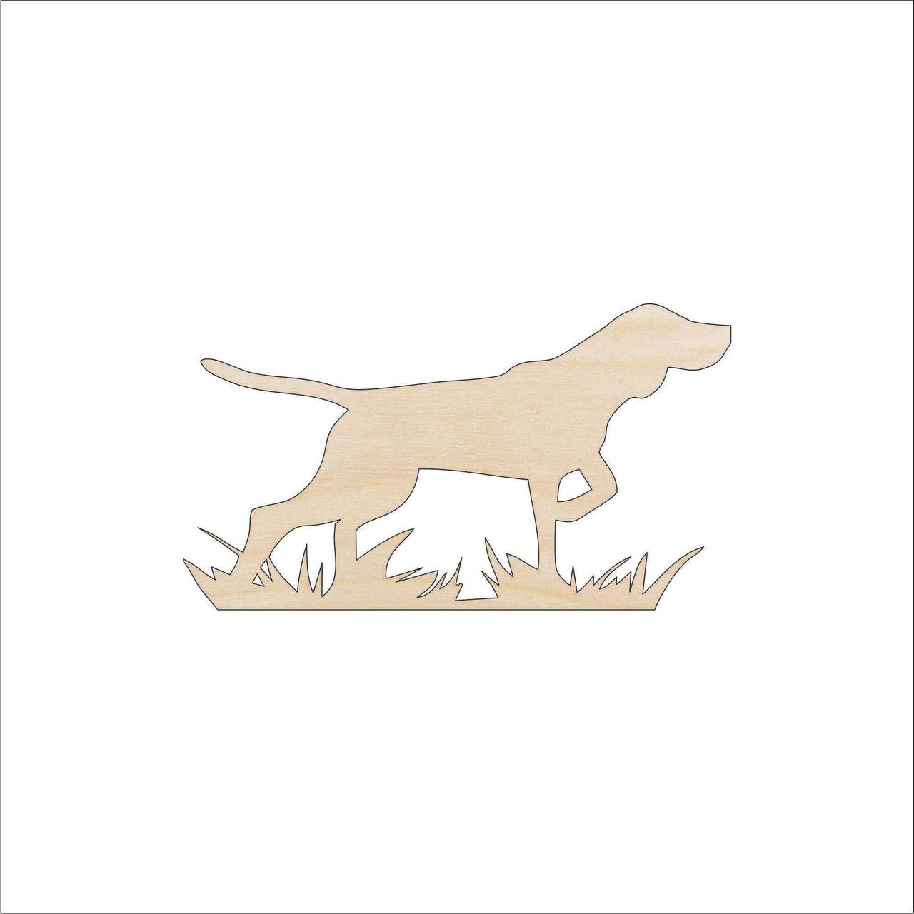 Dog Wood Craft Shape - Laser Cut Baltic Birch Unfinished DIY Wood Art Supplies DOG67 - The Wood Shape Store