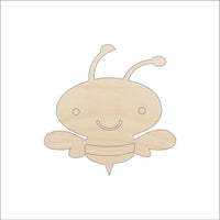 Bumblebee Wood Craft Shape - Laser Cut Baltic Birch Unfinished DIY Wood Art Supplies BUG86 - The Wood Shape Store
