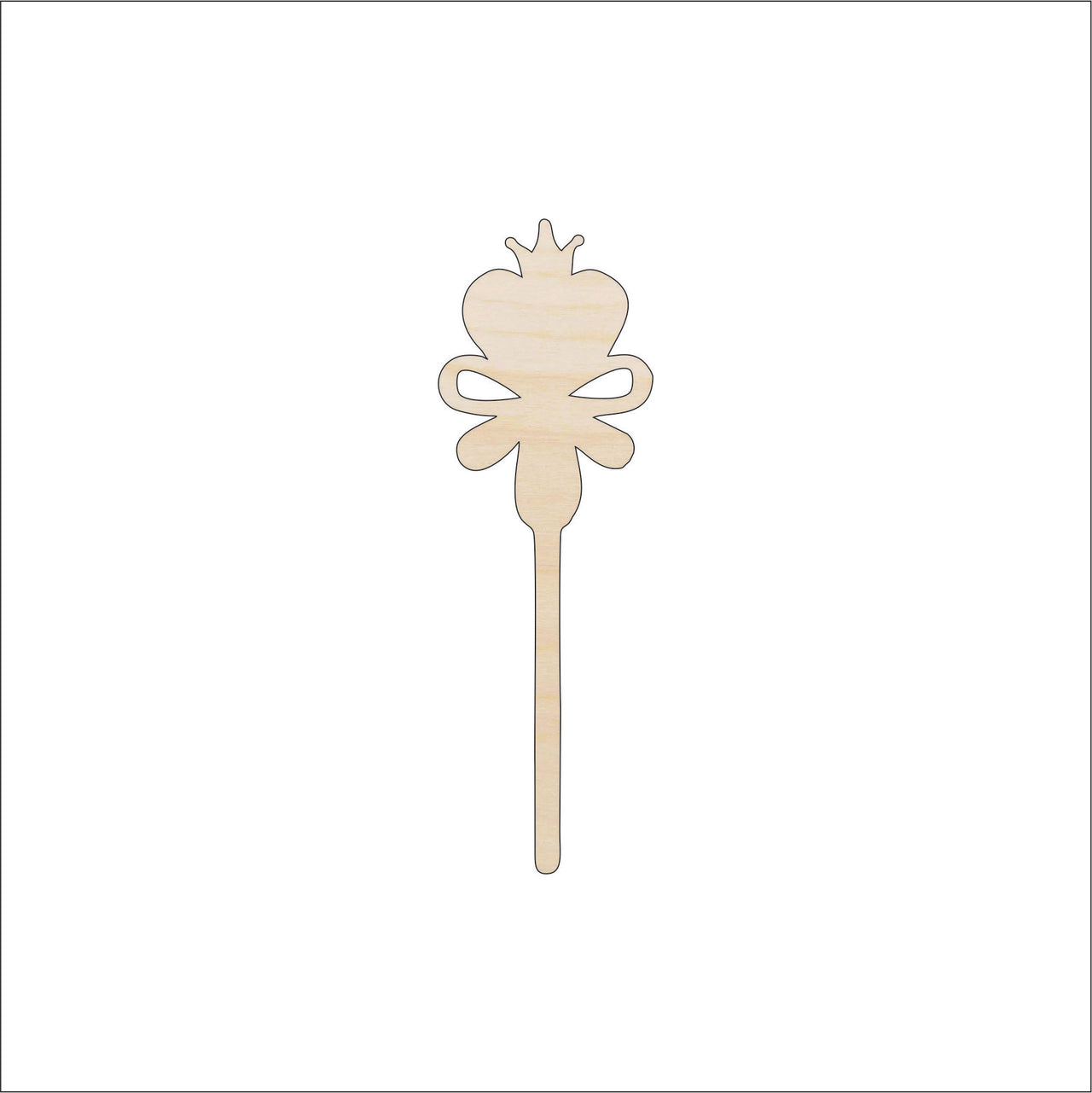 Magic Wand Wood Craft Shape - Laser Cut Baltic Birch Unfinished DIY Wood Art Supplies CLT53 - The Wood Shape Store