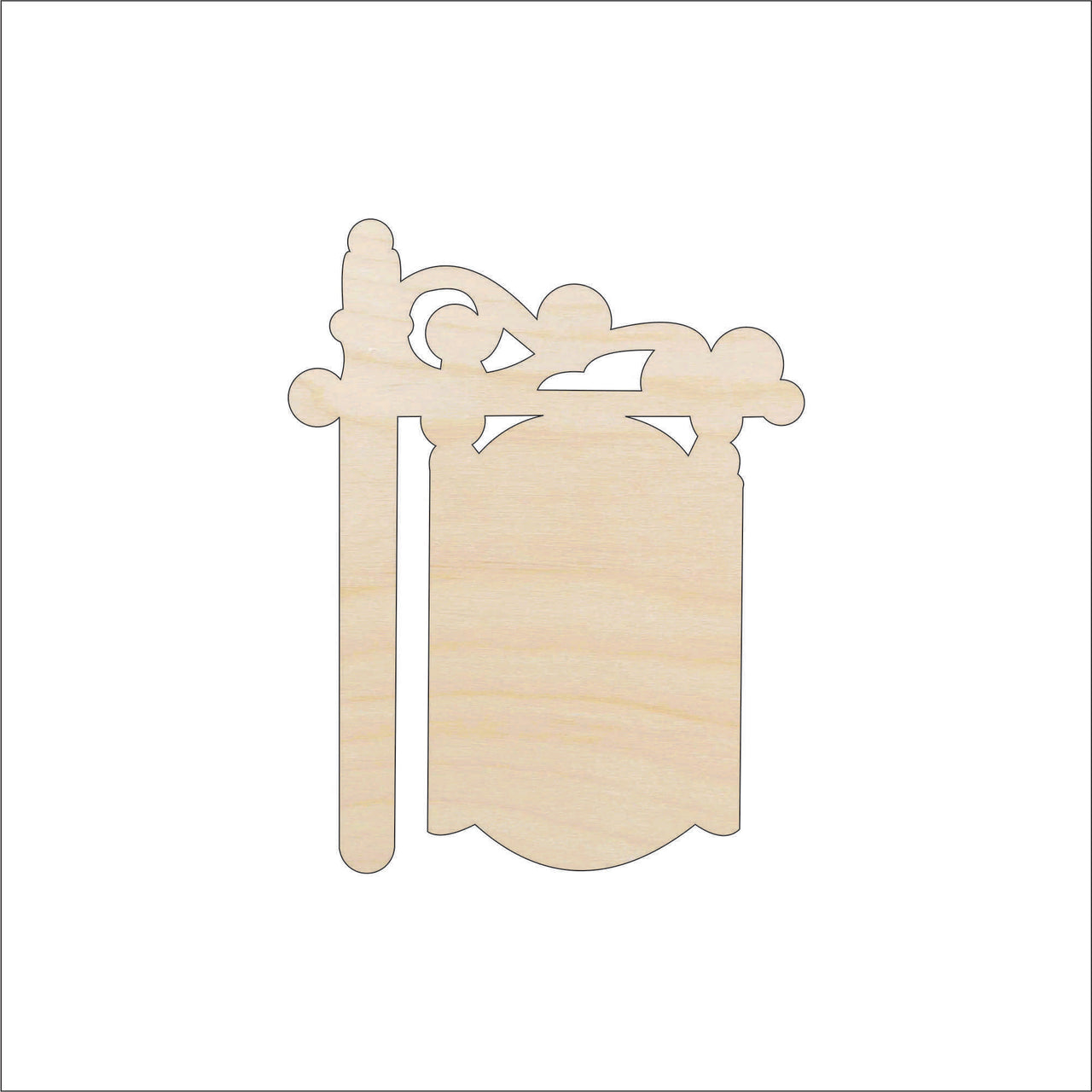 Sign Wood Craft Shape - Laser Cut Baltic Birch Unfinished DIY Wood Art Supplies SGN2 - The Wood Shape Store